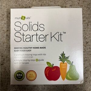 Mumi & Bubi Solids Starter Kit- Healthy Baby Food Trays